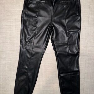 Zara Black Textured Pants